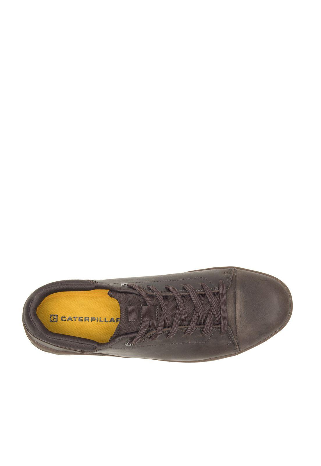 Zapatilla Cuero Hombre Hex Base Café-4