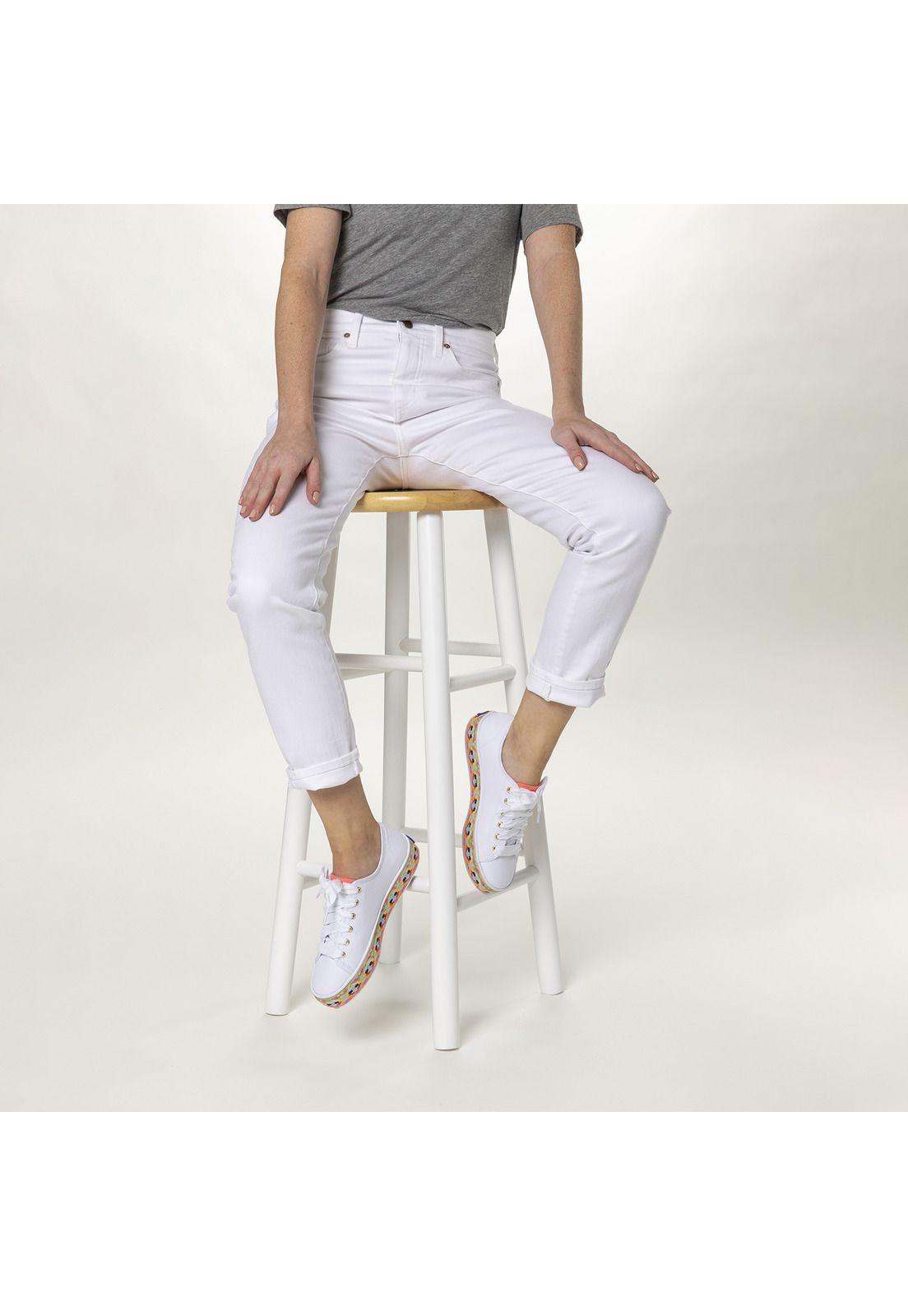 Zapatilla Mujer Kick Summer Blanco -1