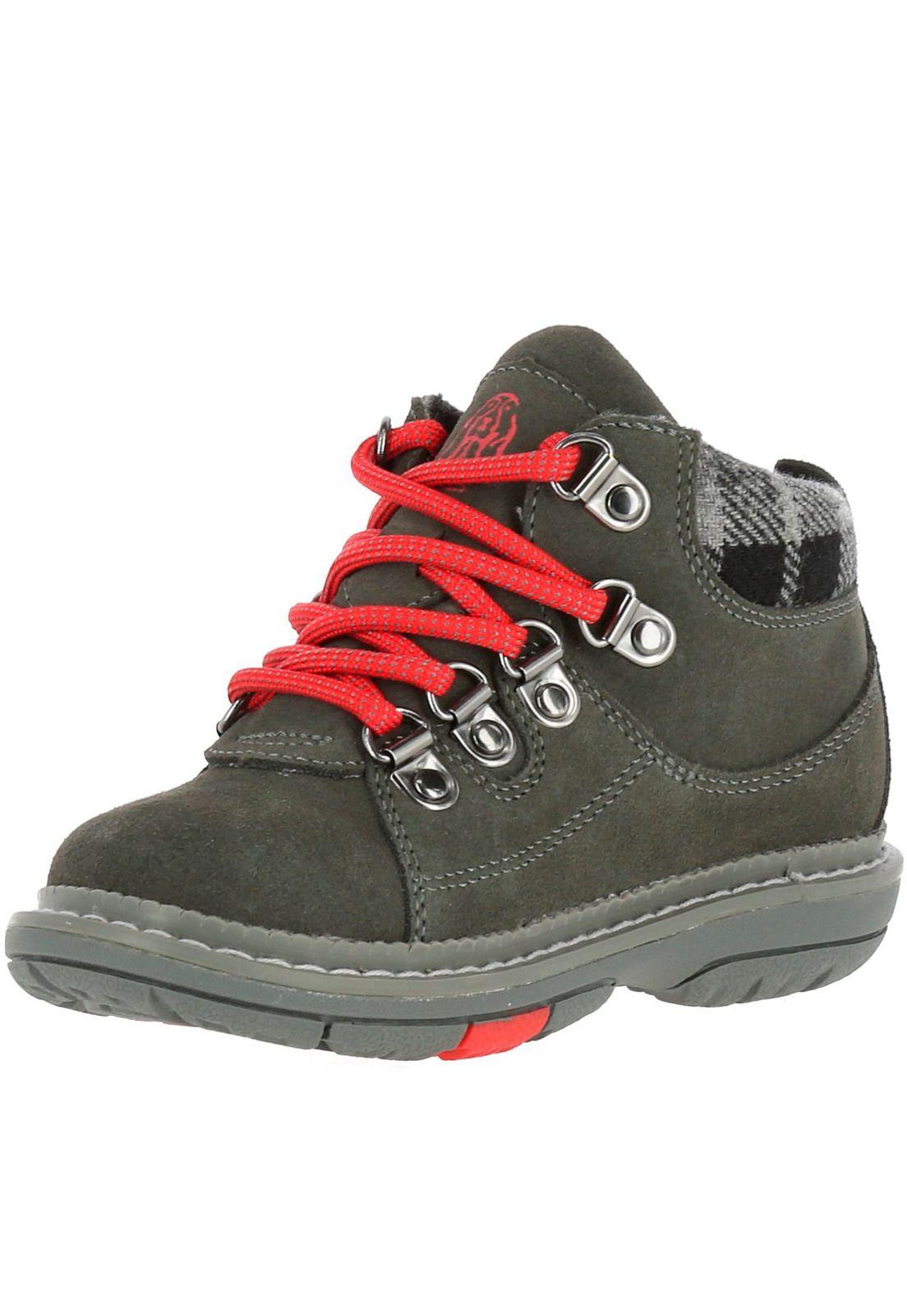 Botin Cuero Alpine Boot Gris-1