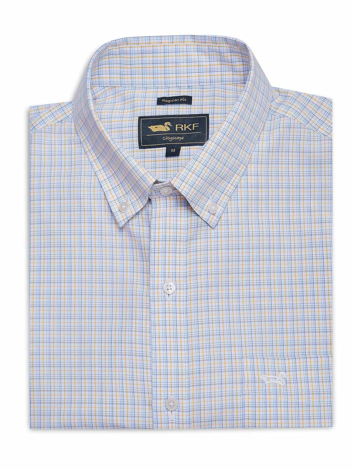 Camisa Cuello Button-Down Hombre Wf Azul cielo-0