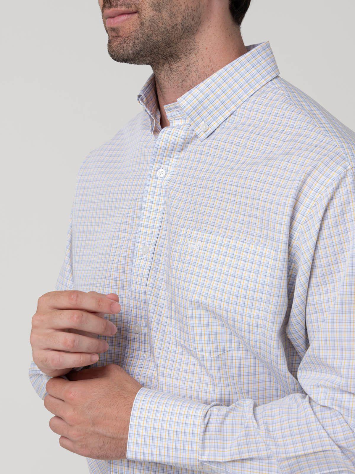 Camisa Cuello Button-Down Hombre Wf Azul cielo-6