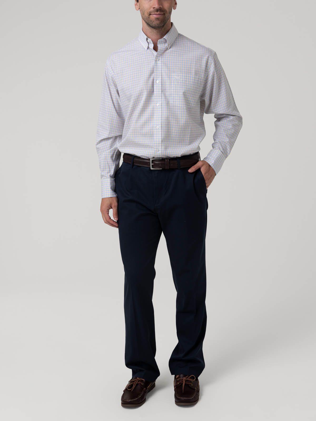 Camisa Cuello Button-Down Hombre Wf Azul cielo-7