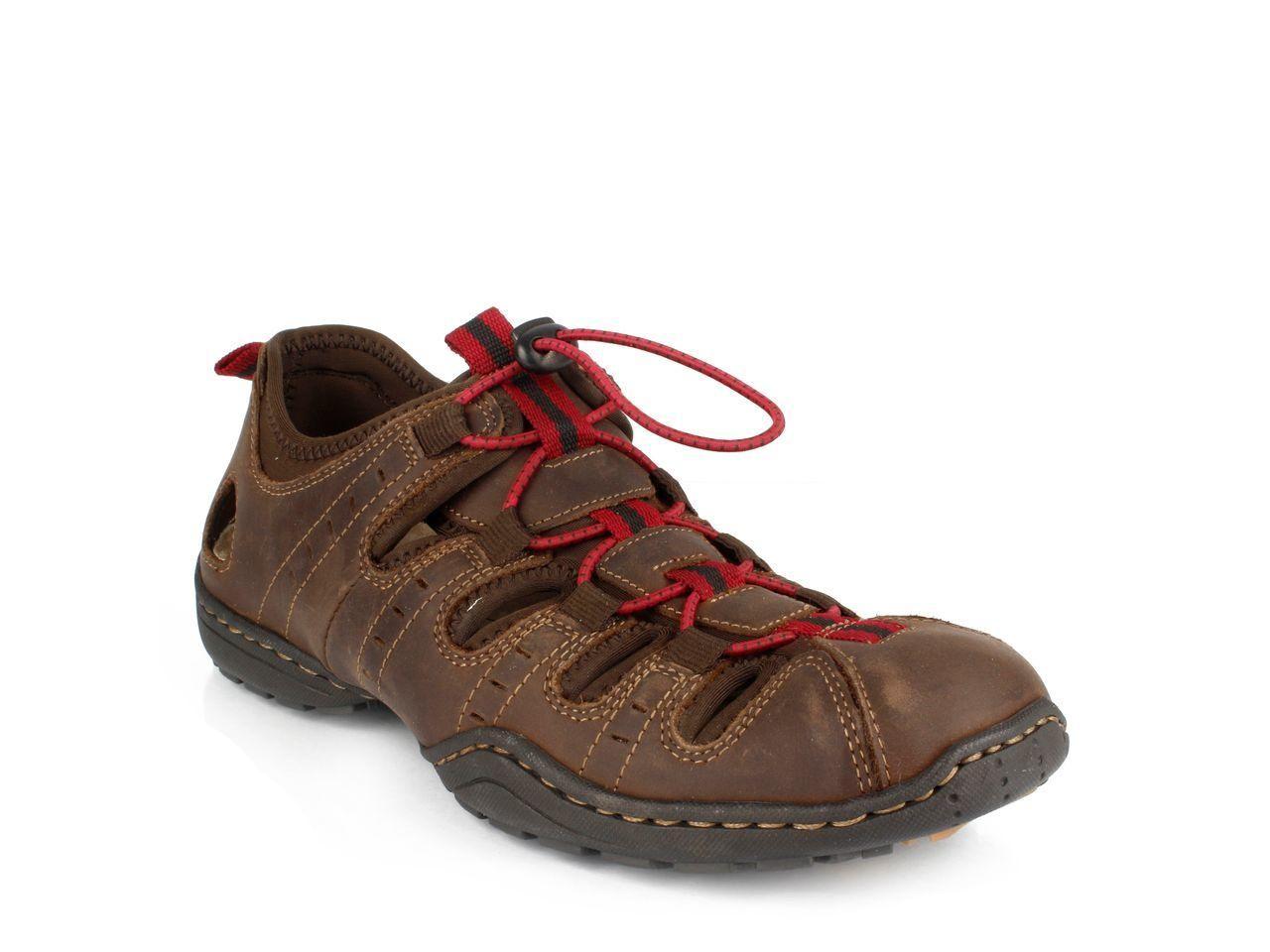 Sandalia Cuero Hp Racer Café-0