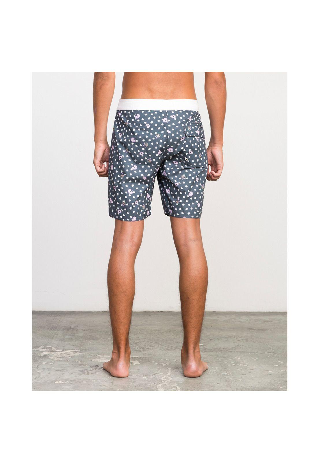 Traje de baño Hombre Poliéster Rvca Dahlia Trunk Masculino RVCA-2