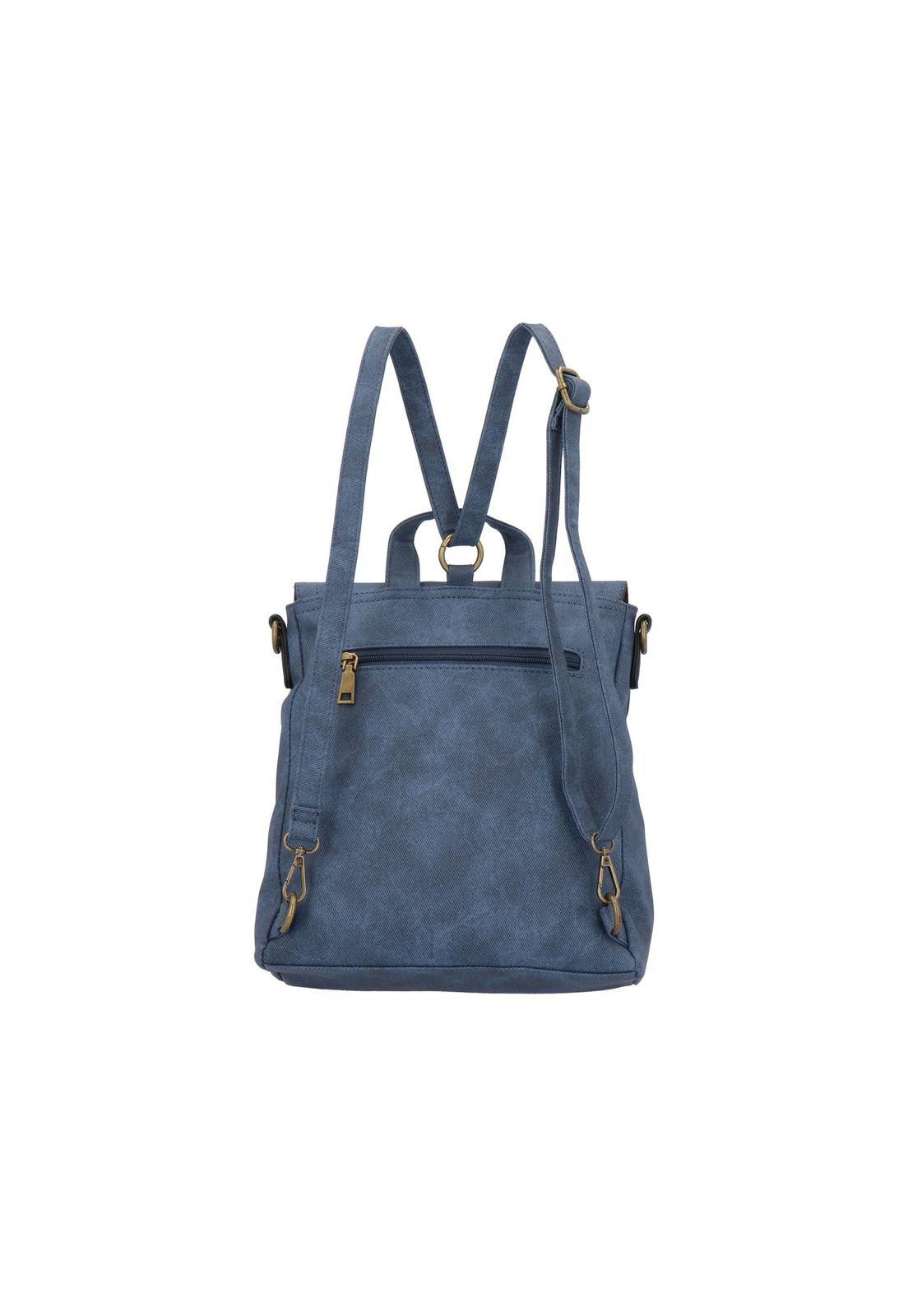 Cartera Mochila Convertible Casey Casual Denim-2