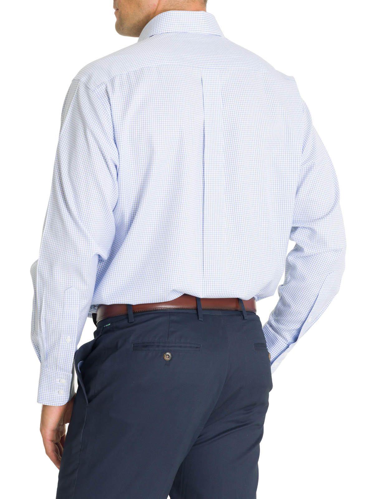 Camisa Cuello Button-Down Azul Hombre WF-8
