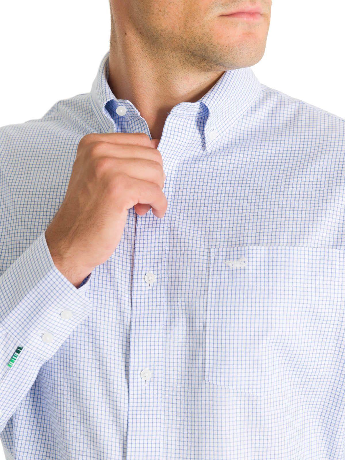 Camisa Cuello Button-Down Azul Hombre WF-9