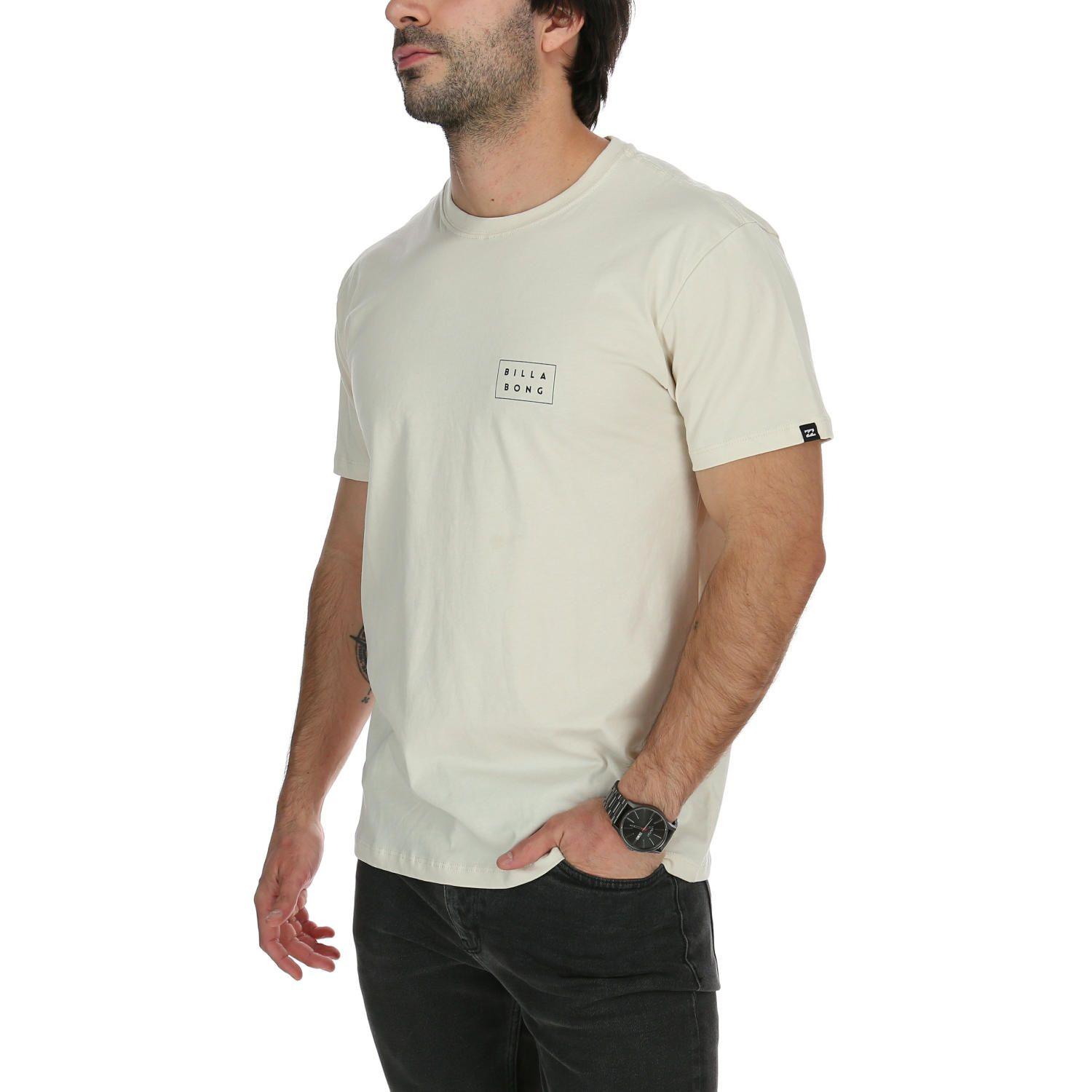 Polera M/C Hombre Diecut Blanco Crema-1