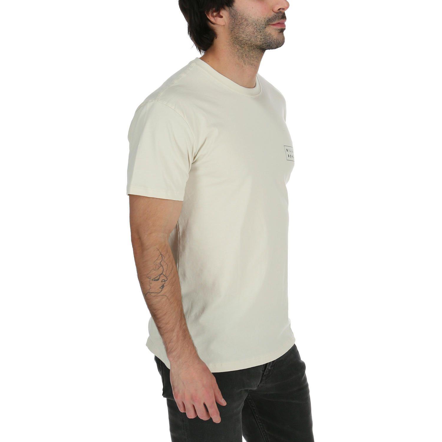Polera M/C Hombre Diecut Blanco Crema-3