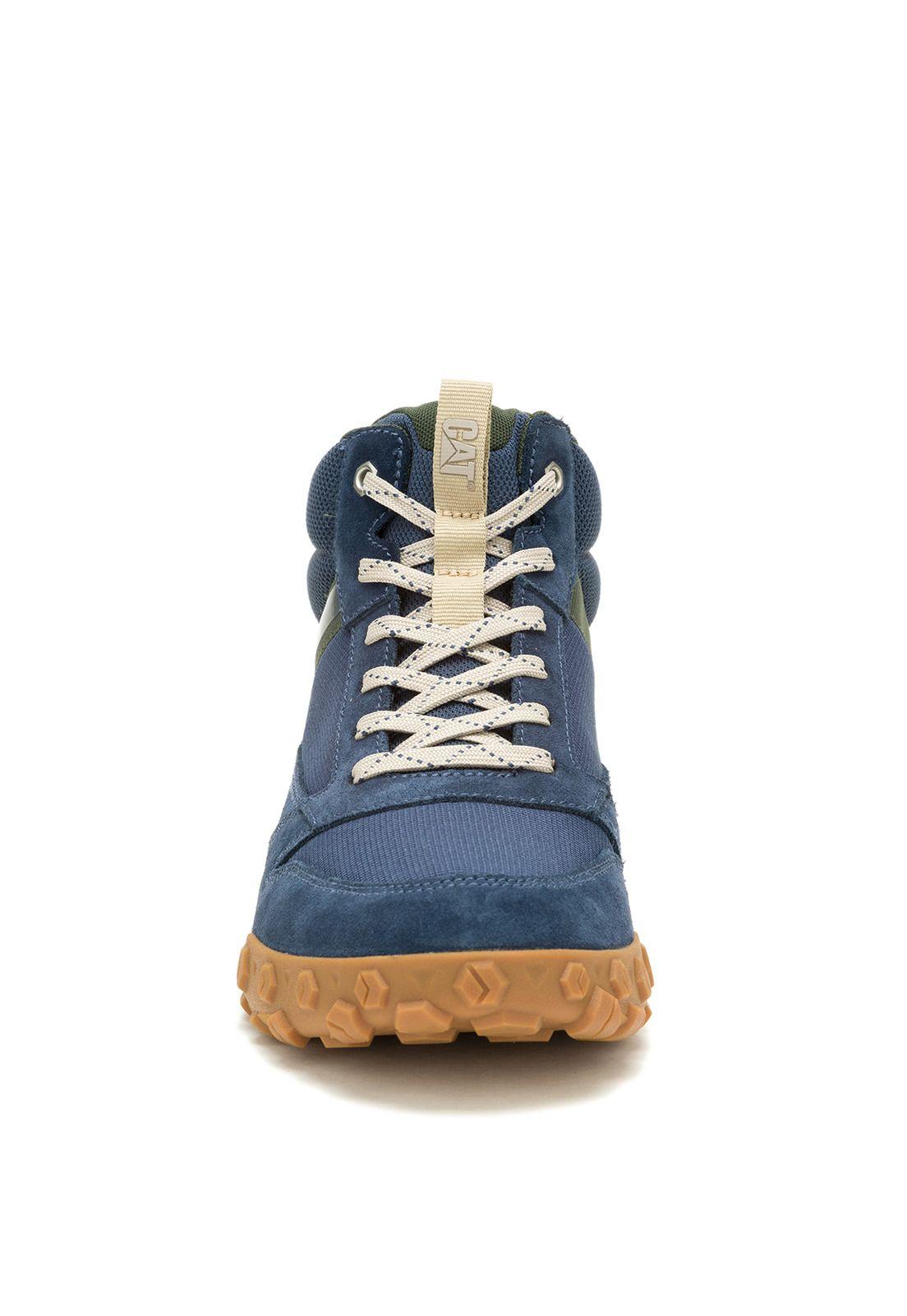 Zapatilla con caña Hombre Hex Ready Mid Mesh Azul -3