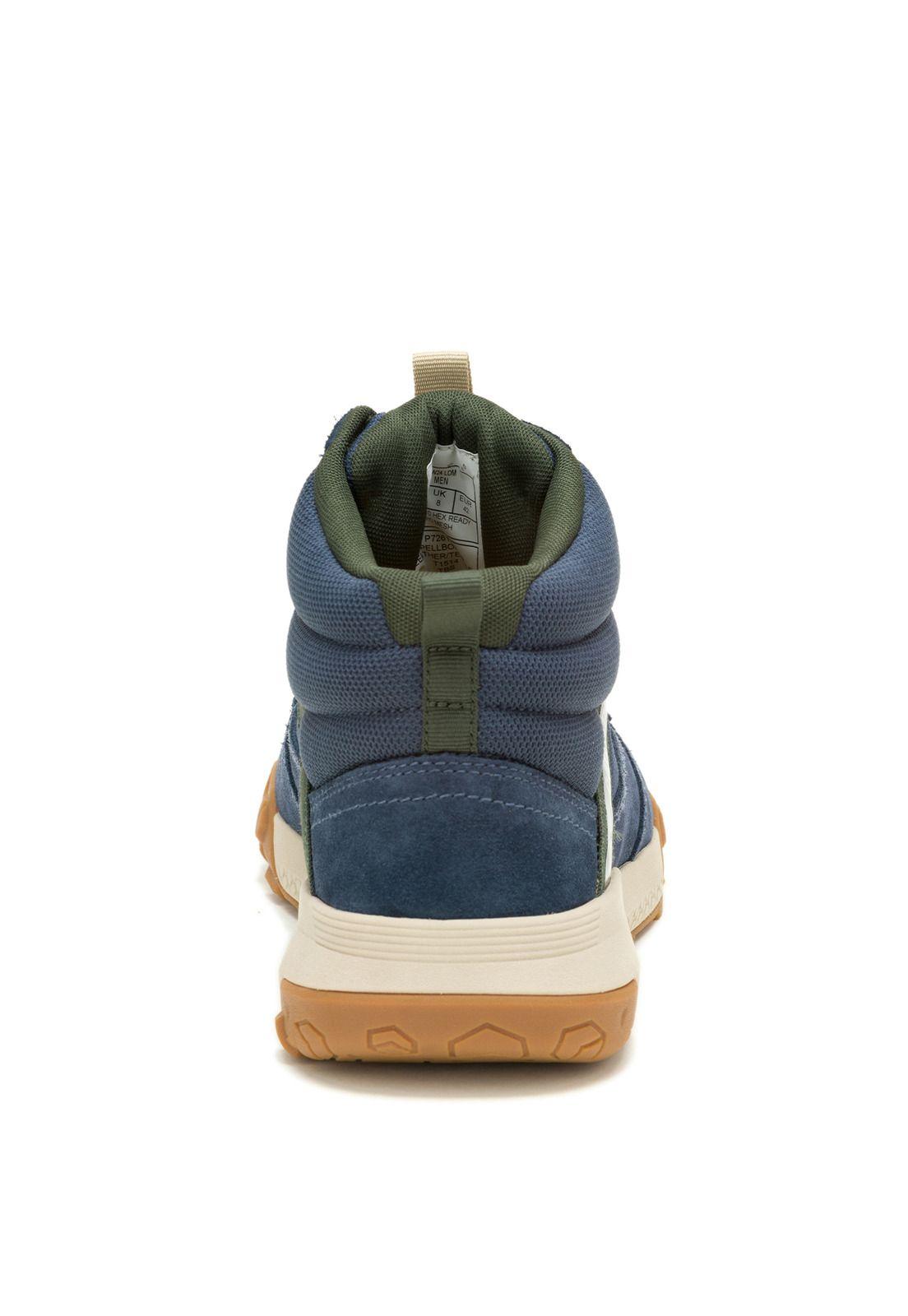 Zapatilla con caña Hombre Hex Ready Mid Mesh Azul -5