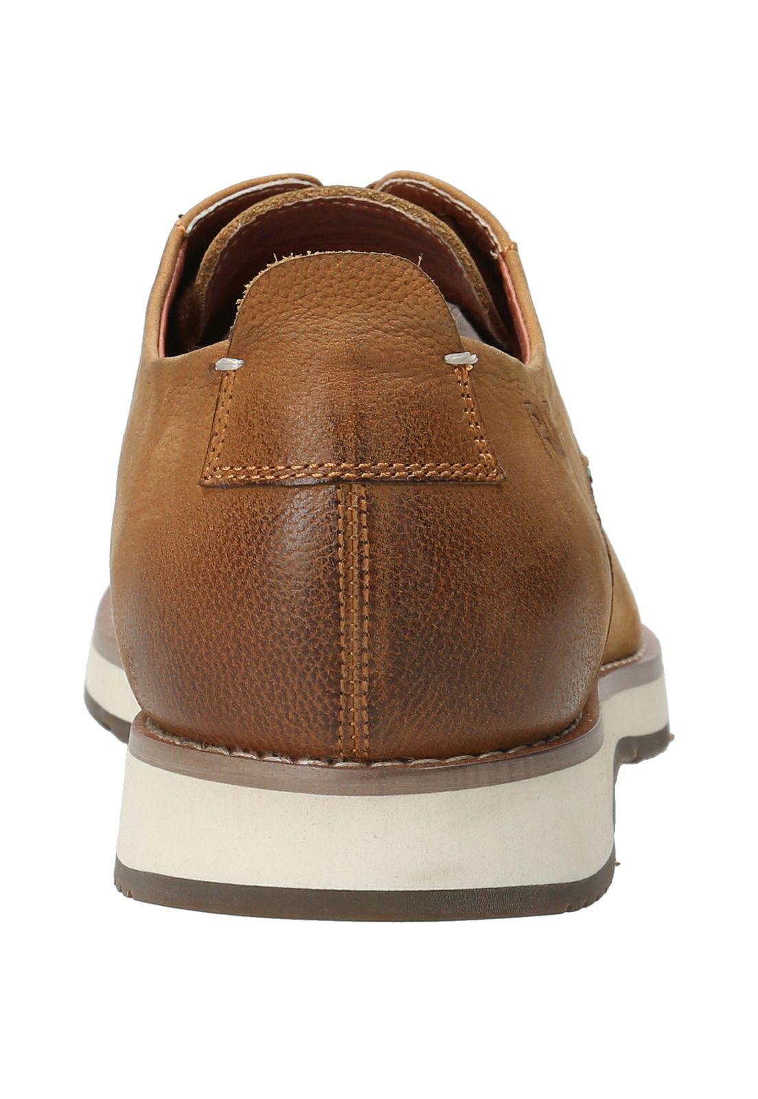 Zapato Cuero Hombre Hill Café Claro-6