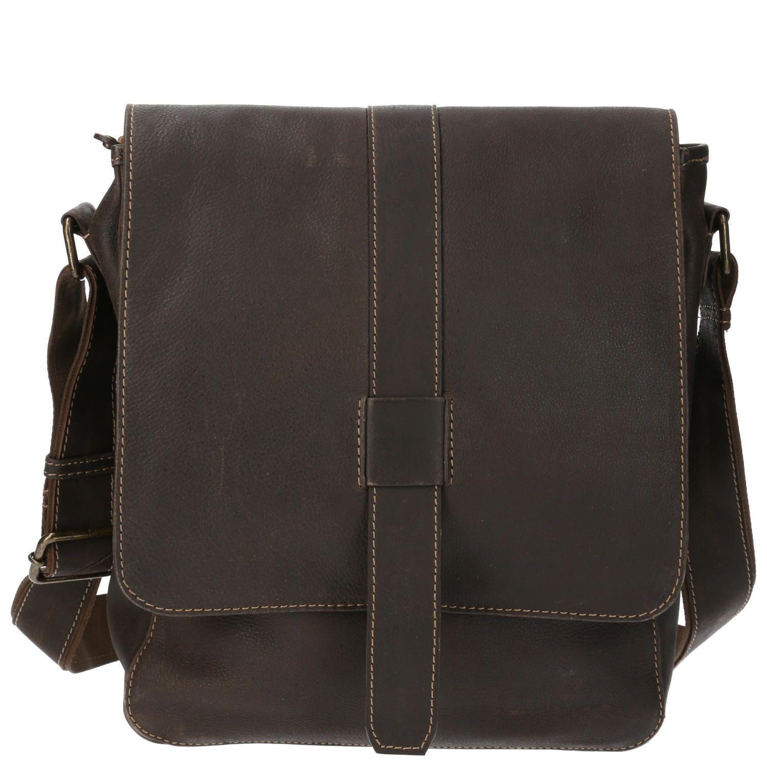 Maletín Cuero Unisex Th Drake Cross Café-0