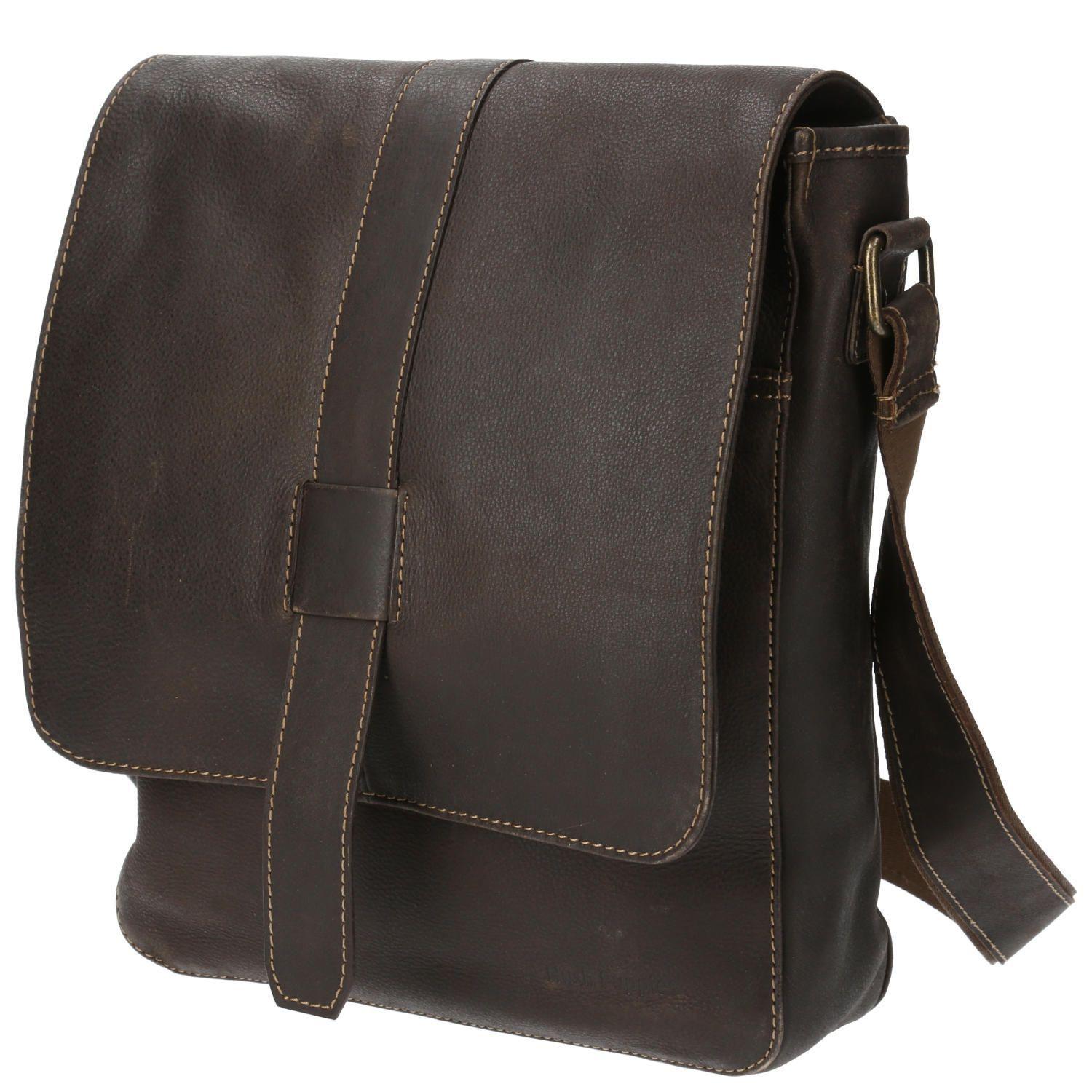 Maletín Cuero Unisex Th Drake Cross Café-1