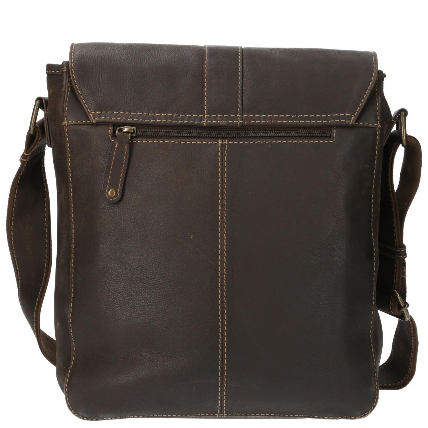 Maletín Cuero Unisex Th Drake Cross Café-2