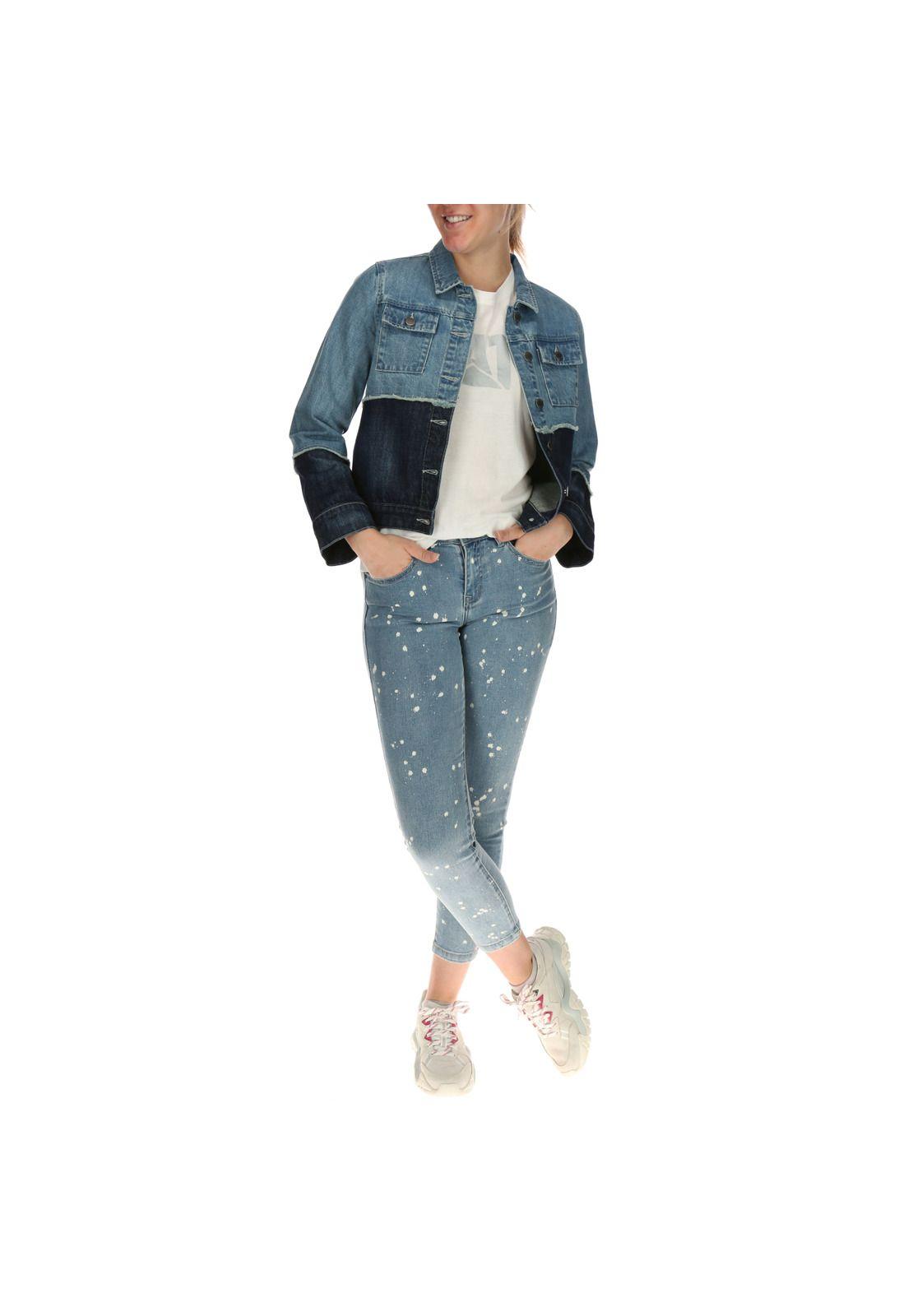 Chaqueta Mujer Carolina Denim Azul-0