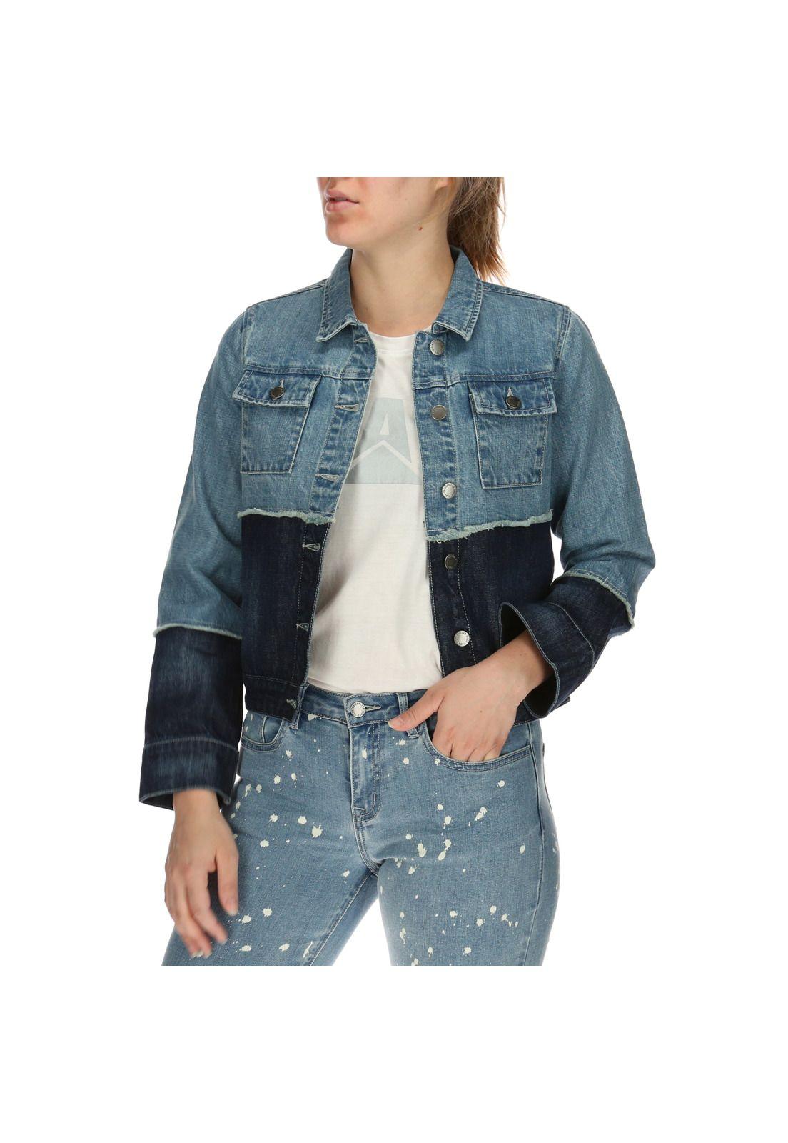 Chaqueta Mujer Carolina Denim Azul-1