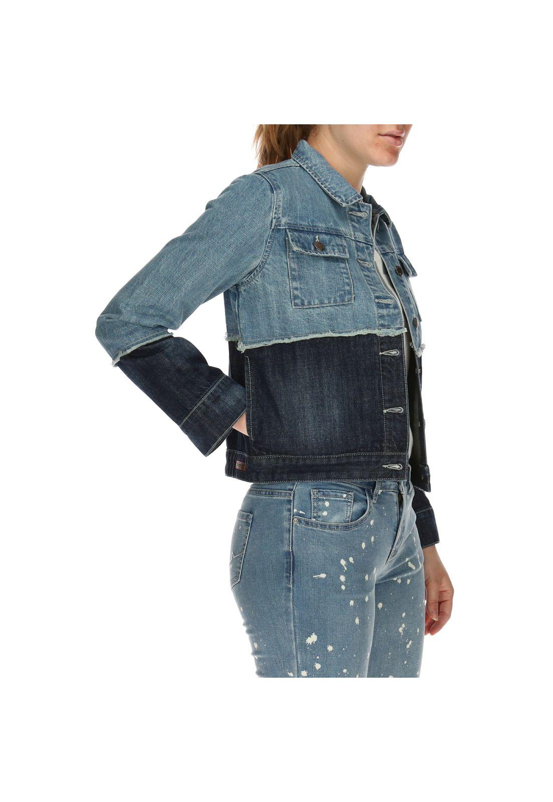 Chaqueta Mujer Carolina Denim Azul-2