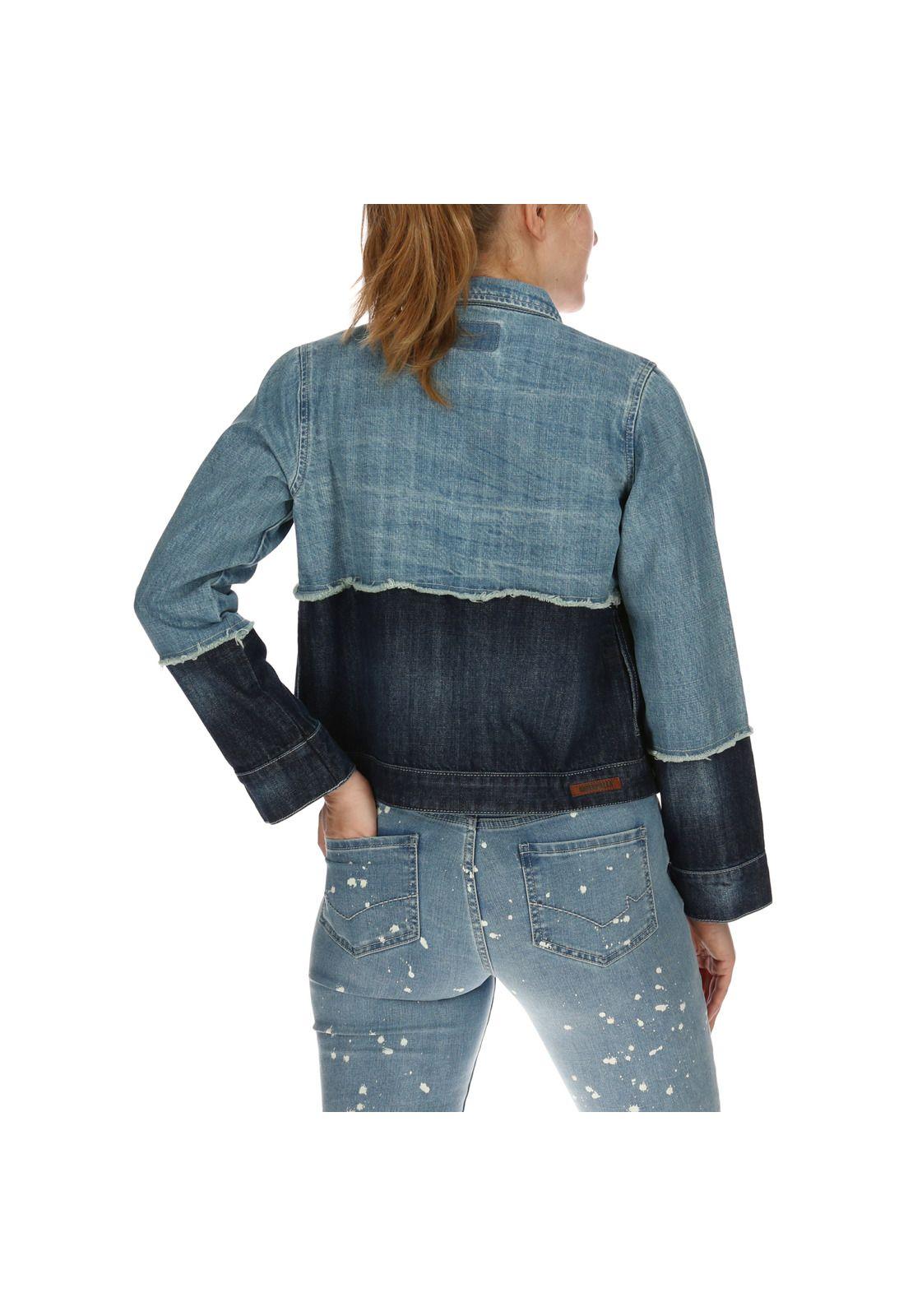 Chaqueta Mujer Carolina Denim Azul-3