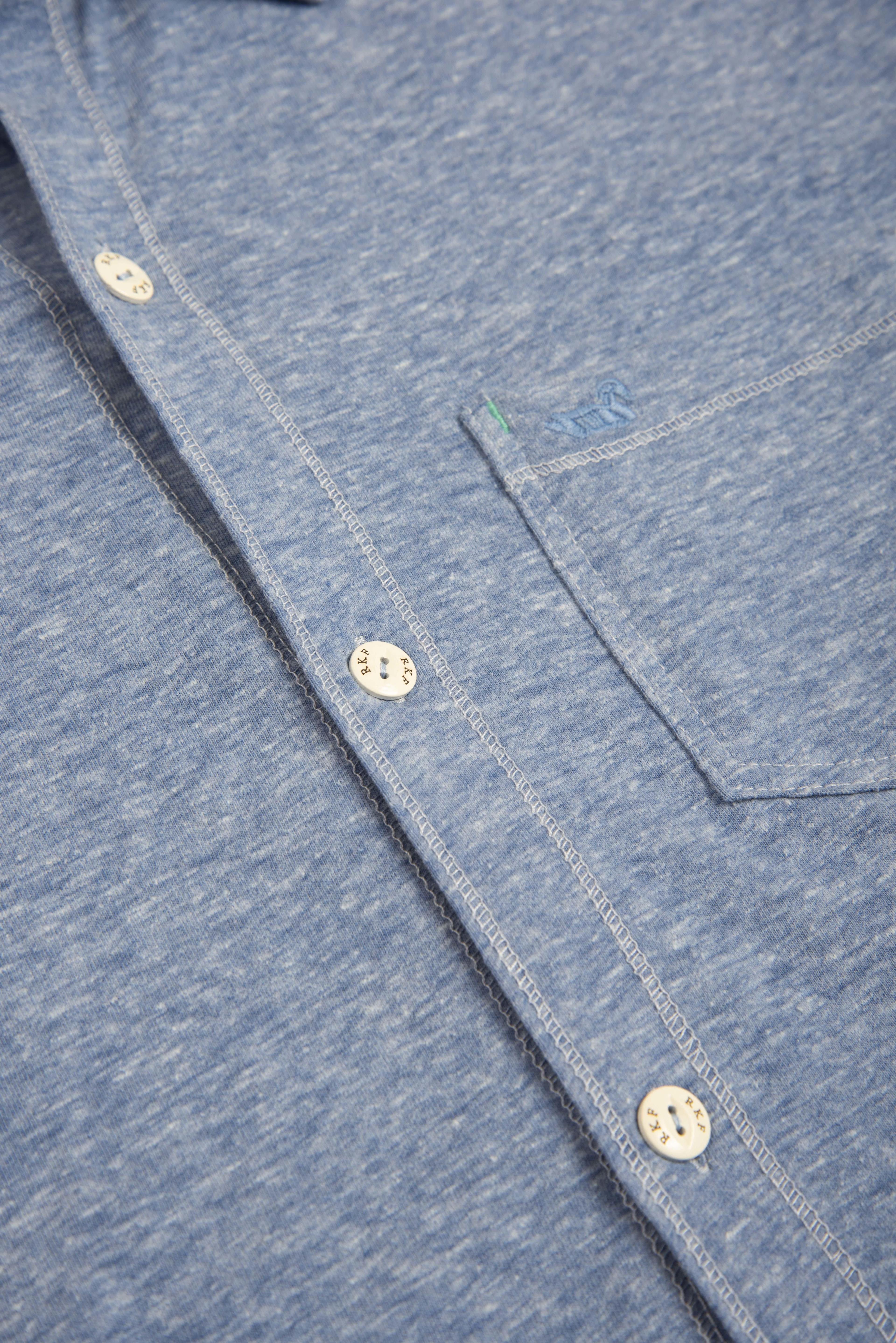 Camisa Hombre Jersey Azul-5