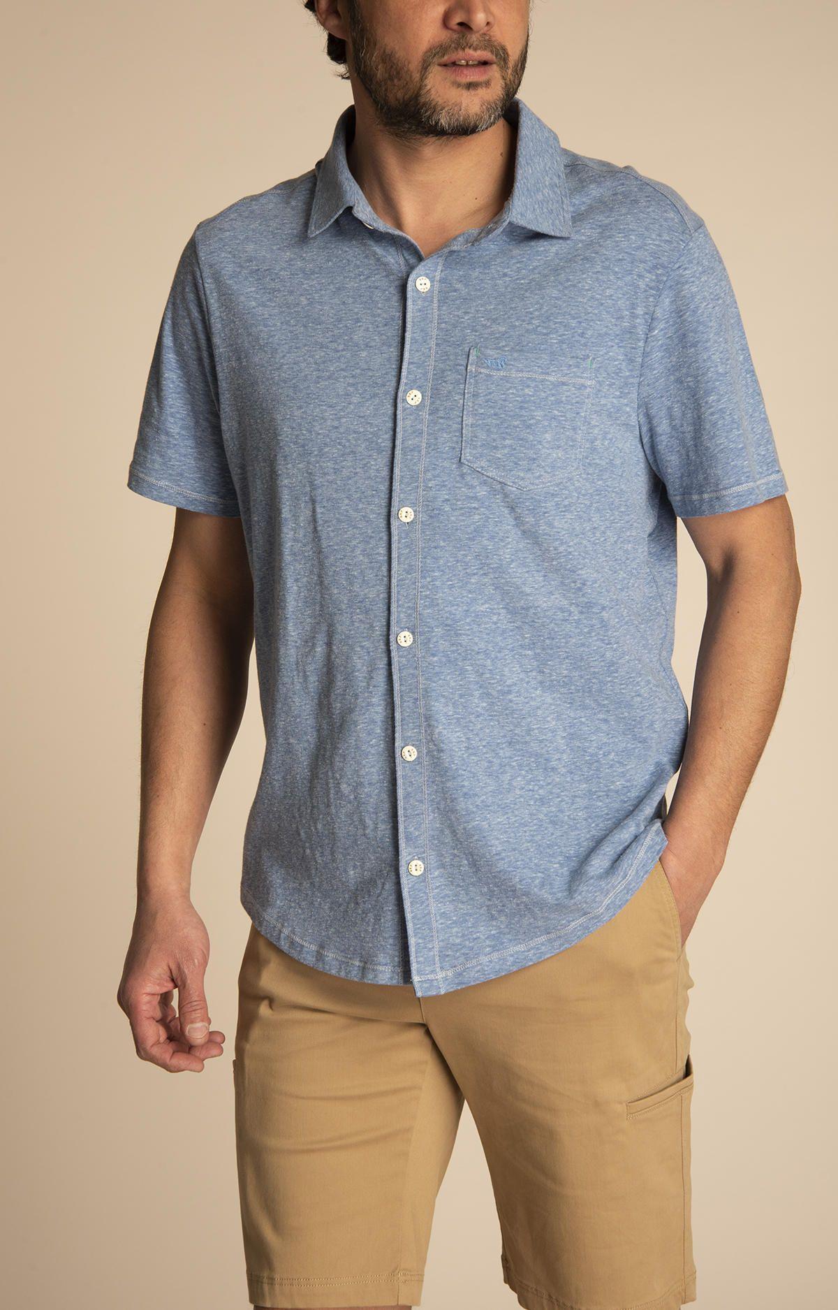 Camisa Hombre Jersey Azul-8