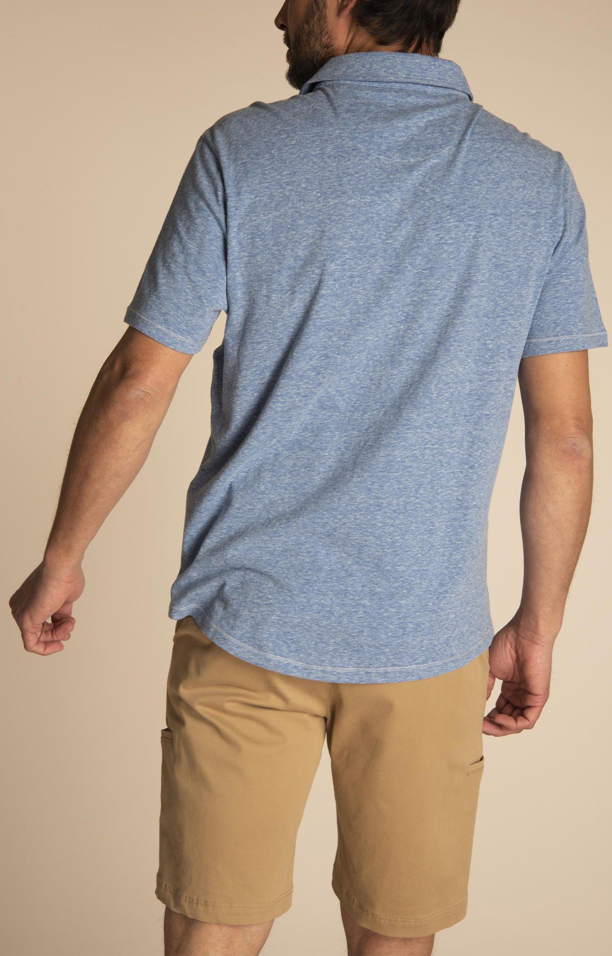 Camisa Hombre Jersey Azul-9