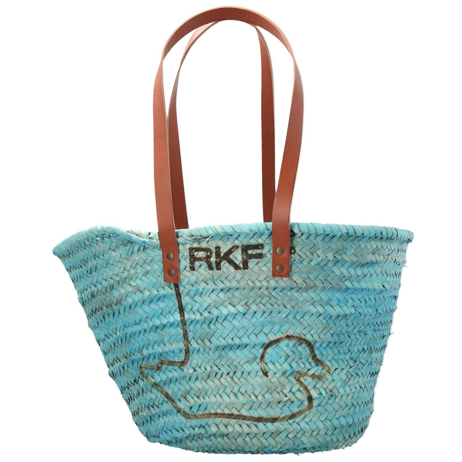 Cartera Rafia Mujer RKF Malaga Azul-0