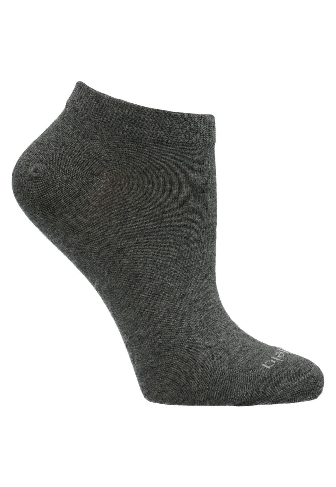 Calcetin Gris Pack Ped Basico Mujer-1