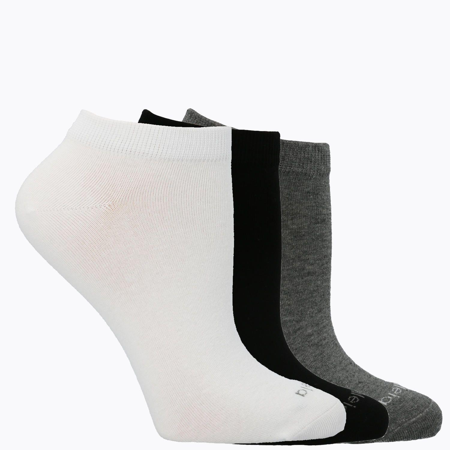 Calcetin Gris Pack Ped Basico Mujer-0
