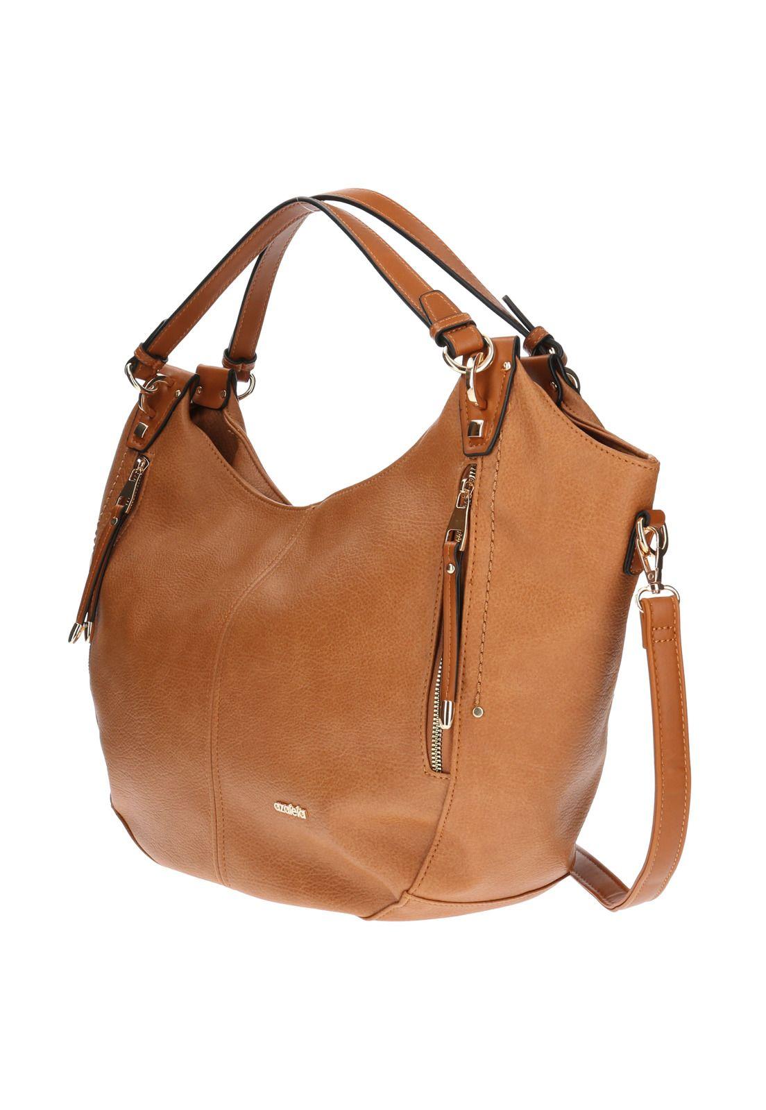 Cartera De Mano Casual Const Hobo Café Mujer-1