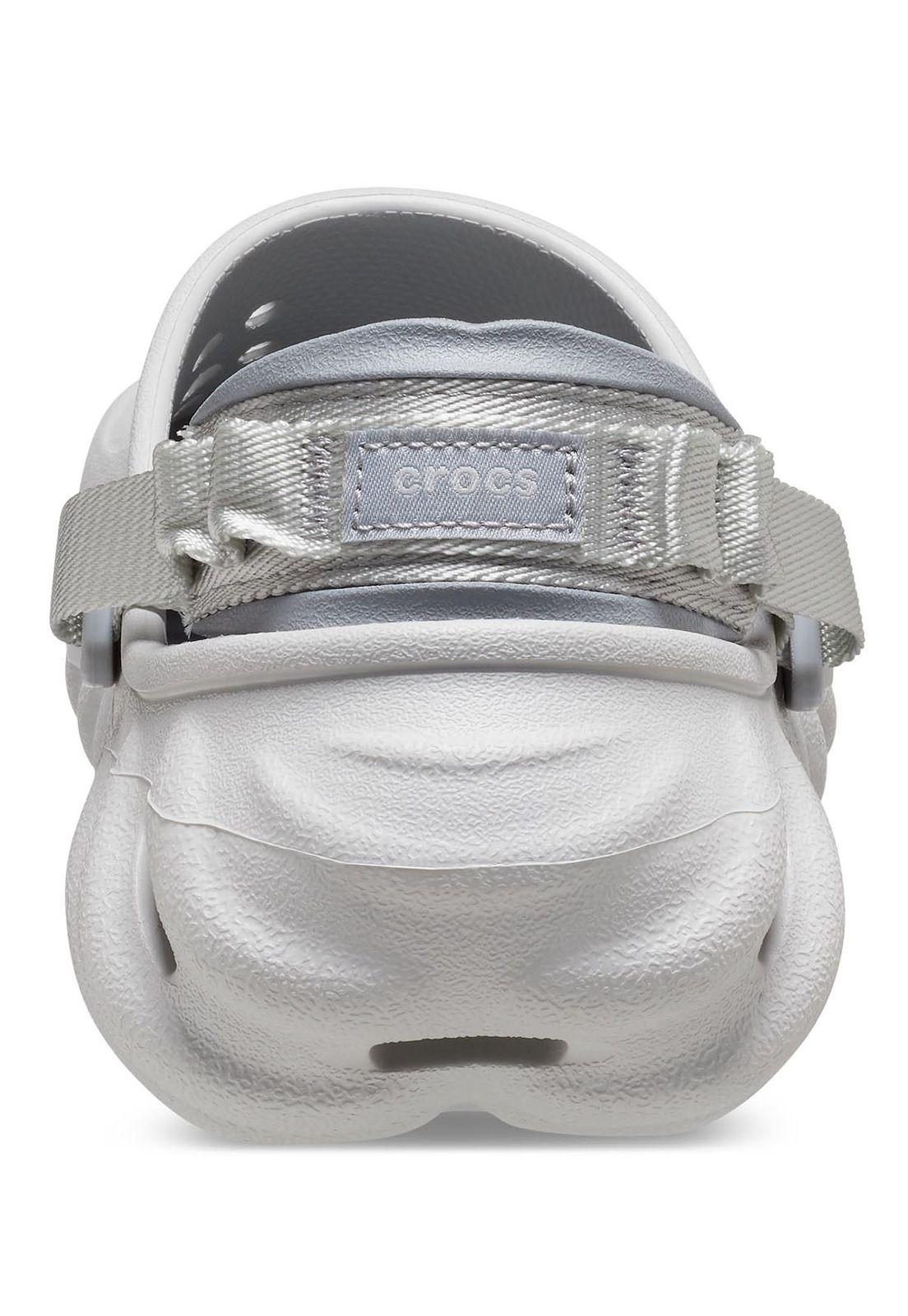Zueco Crocs Mujer Echo Clog Gris-7