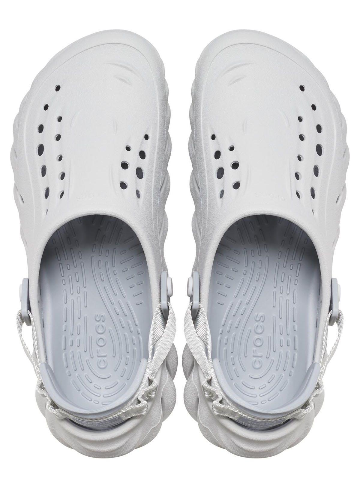 Zueco Crocs Mujer Echo Clog Gris-4