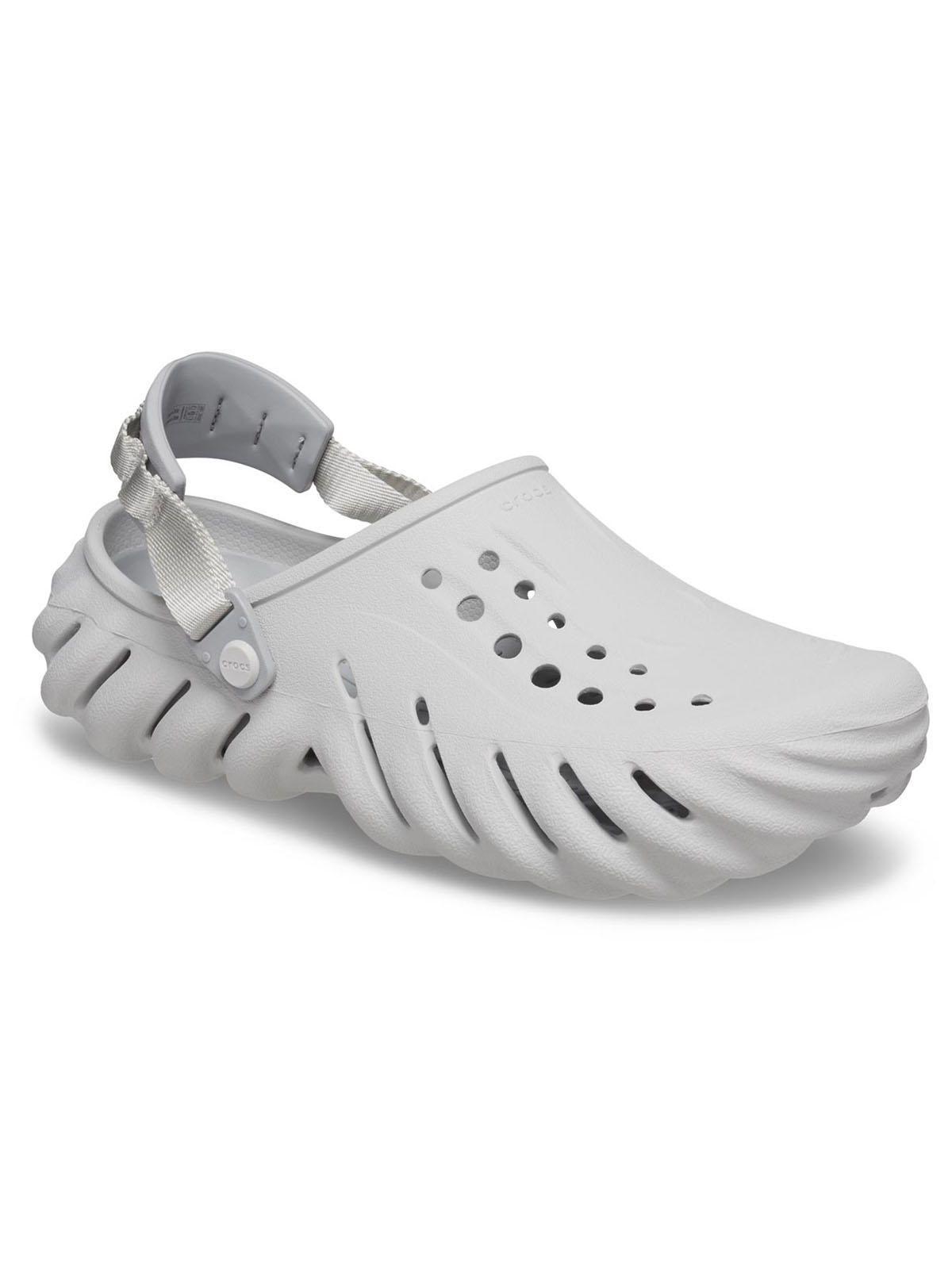 Zueco Crocs Mujer Echo Clog Gris-6