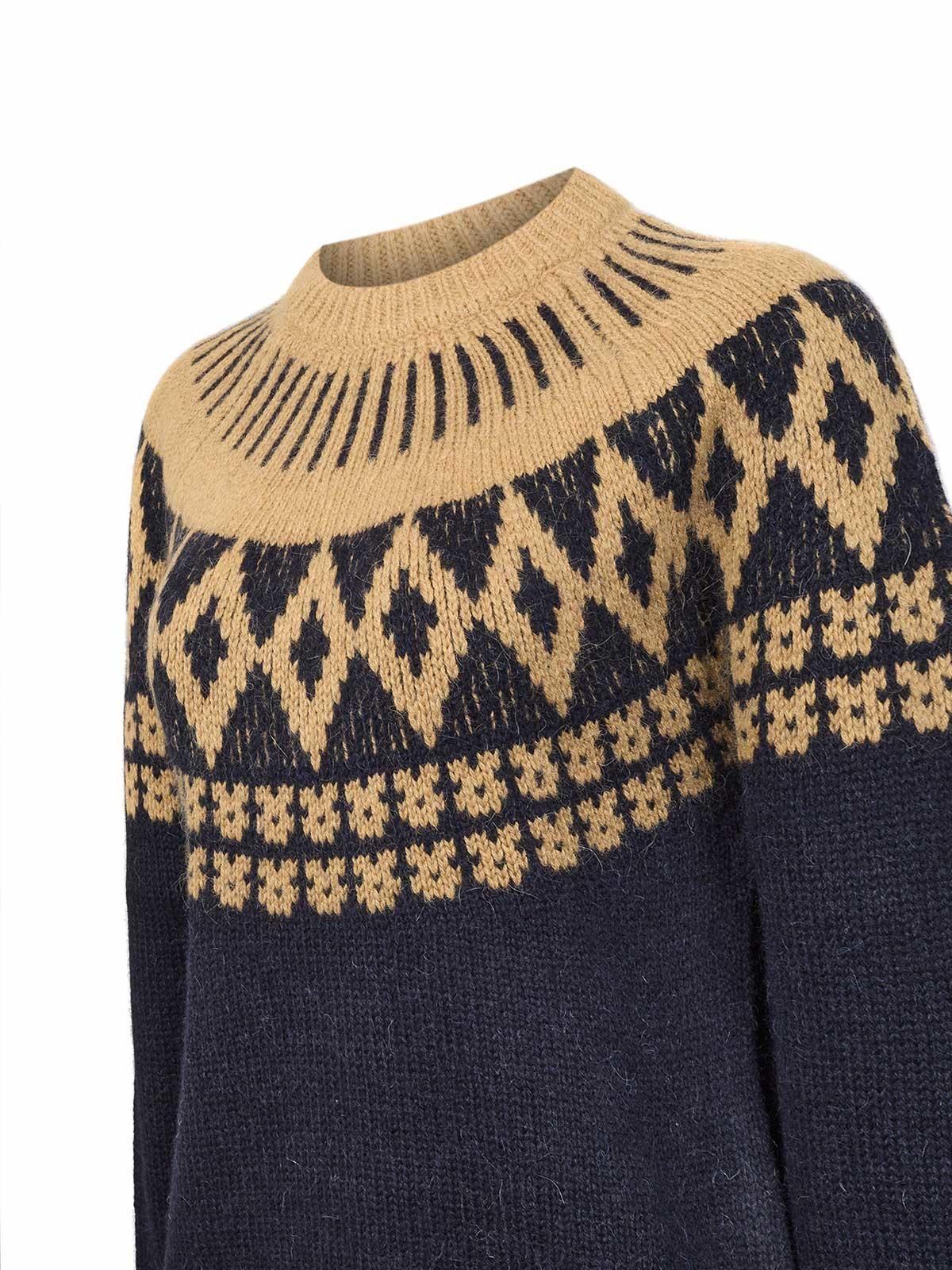 Sweater Alpaca Mujer Foggia Azul-1