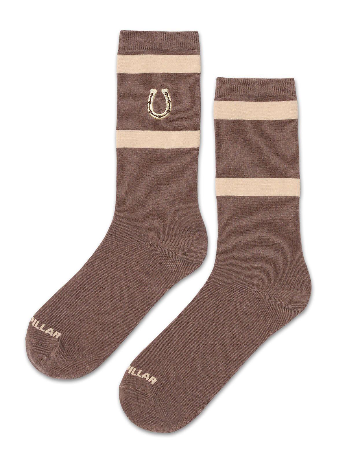 Calcetín Hombre Aop Crew Sock Café-0