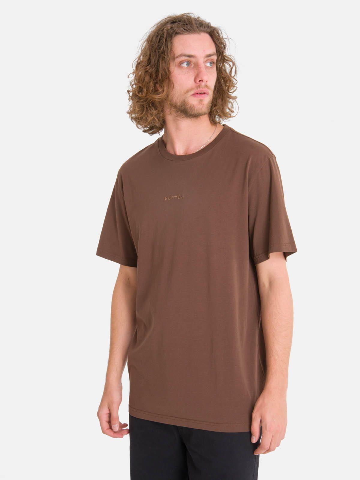 Polera m/c Hombre Essential Café-0