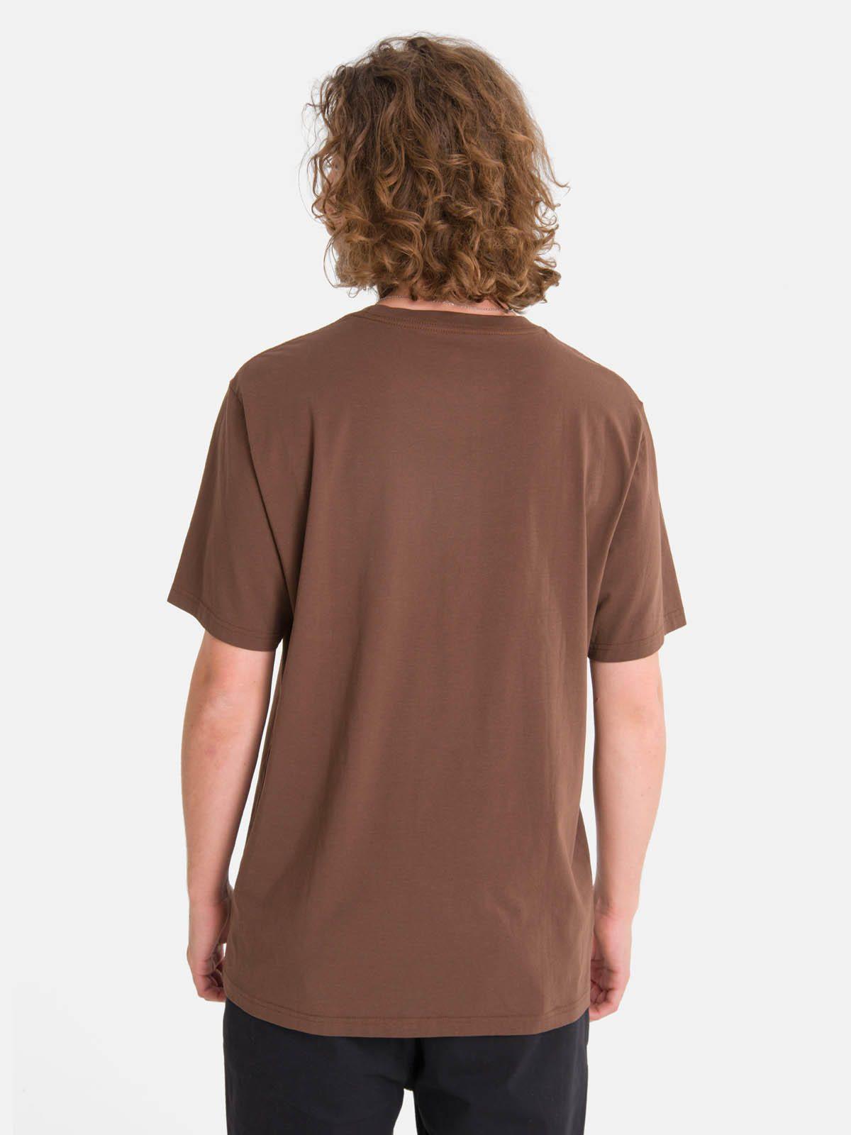 Polera m/c Hombre Essential Café-1