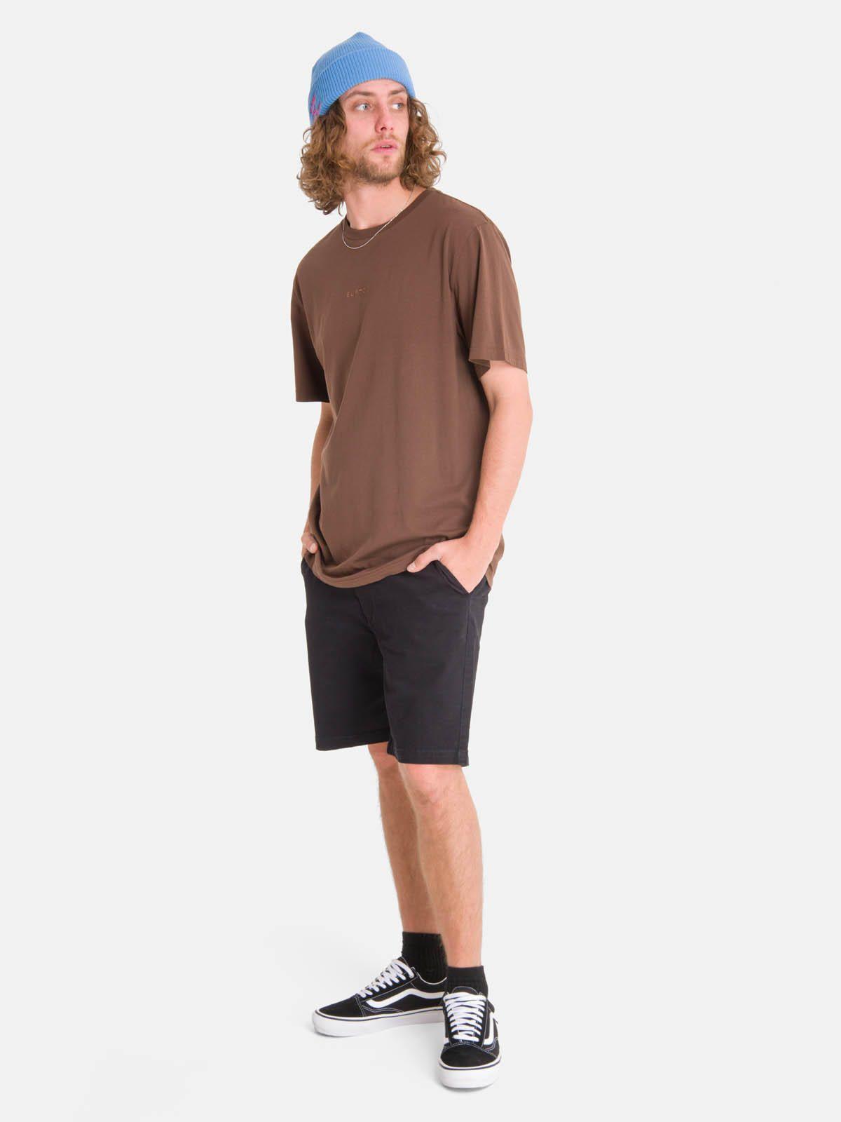 Polera m/c Hombre Essential Café-3