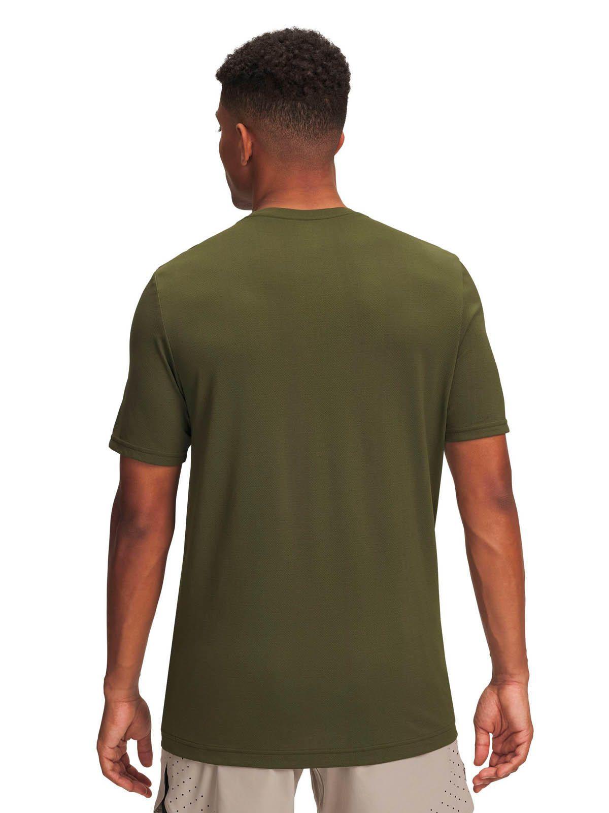 Polera Manga Corta Training  hombre Vanish Seamless verde -1