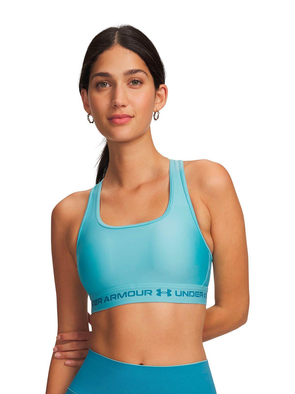 Peto UA Armour Mid Crossback Azul Mujer-0