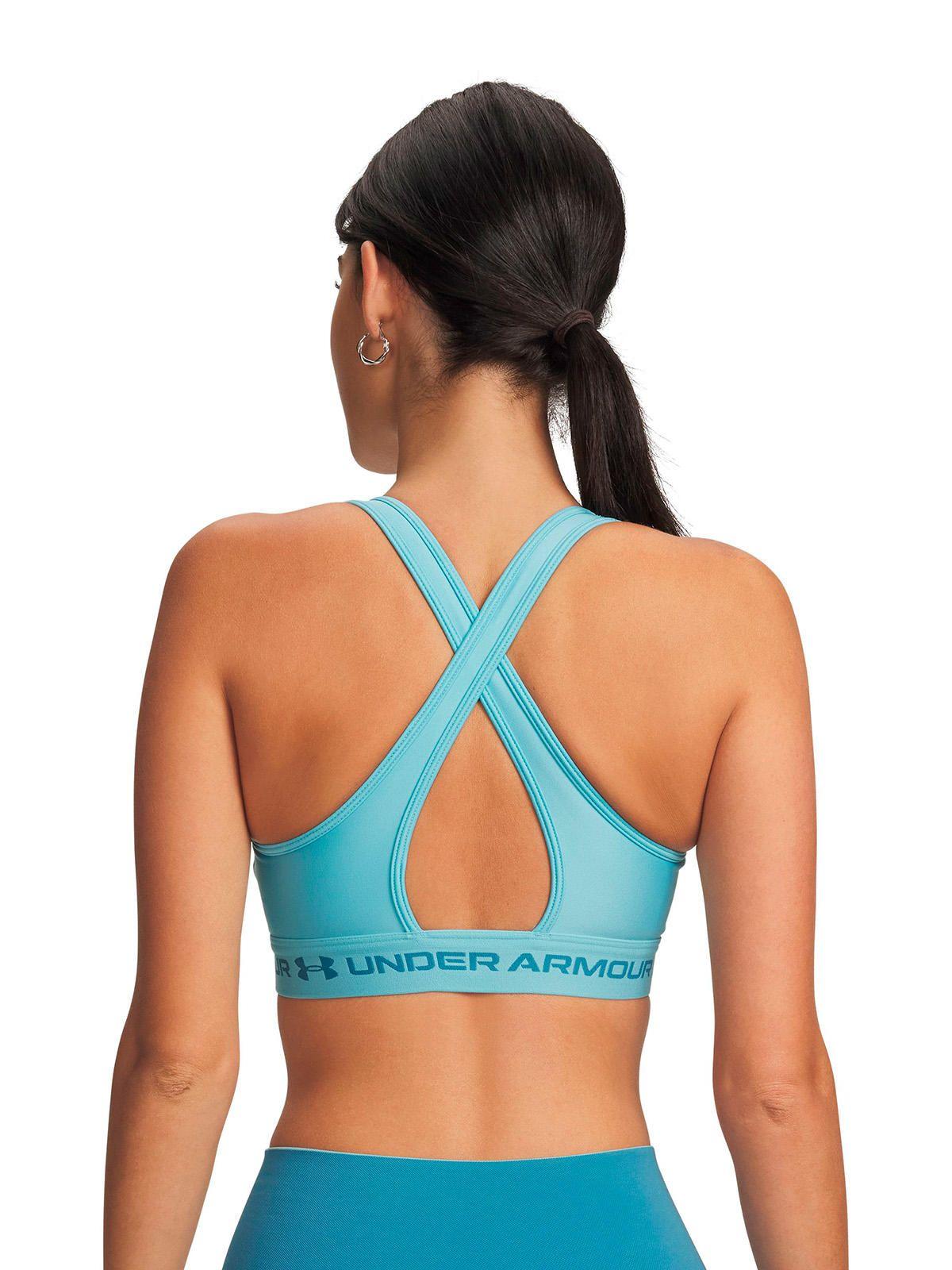 Peto UA Armour Mid Crossback Azul Mujer-1