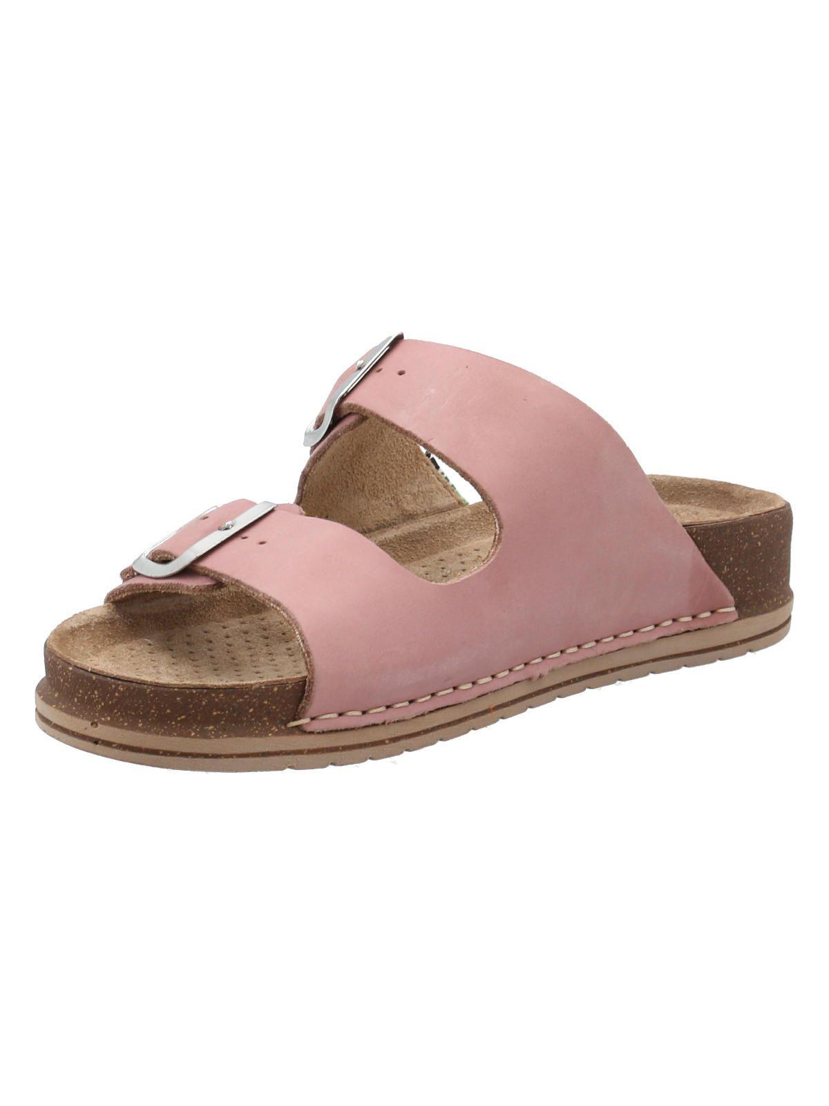 Sandalia Cuero Mujer Rosine Rosado -3