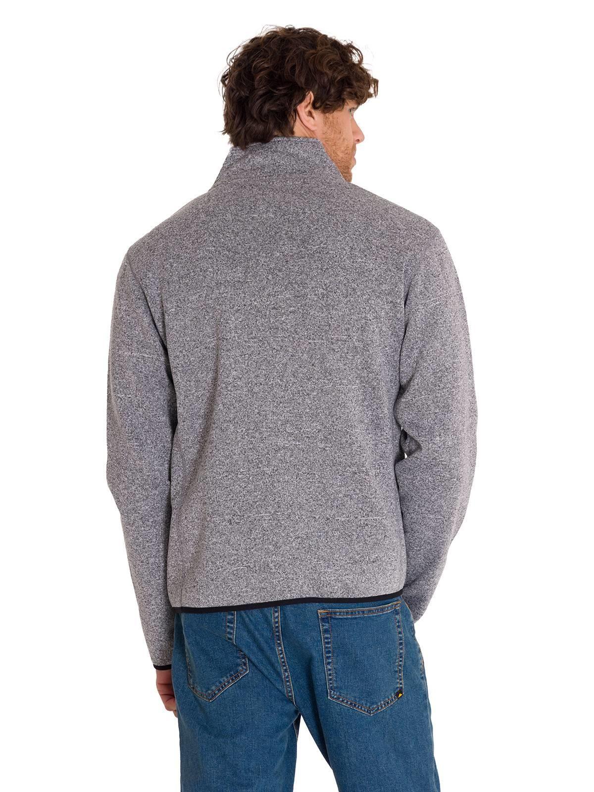 Polar Fleece Full Zip Hombre Gris Oscuro-3