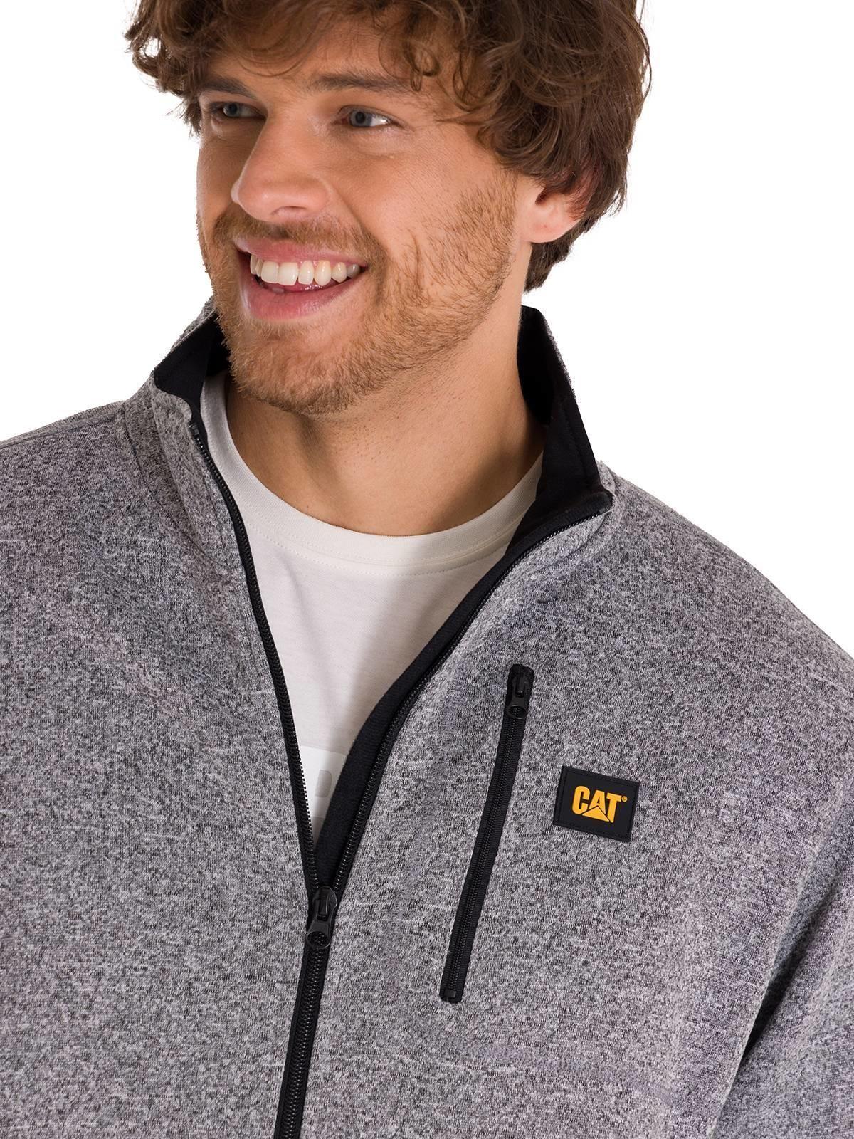 Polar Fleece Full Zip Hombre Gris Oscuro-4