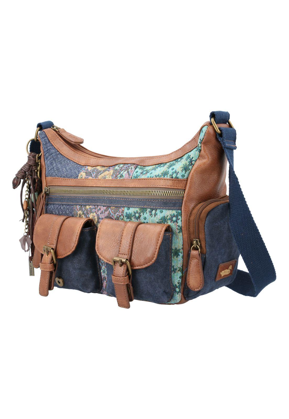 Cartera Azul V24Mh Edahi Cross Mujer-1