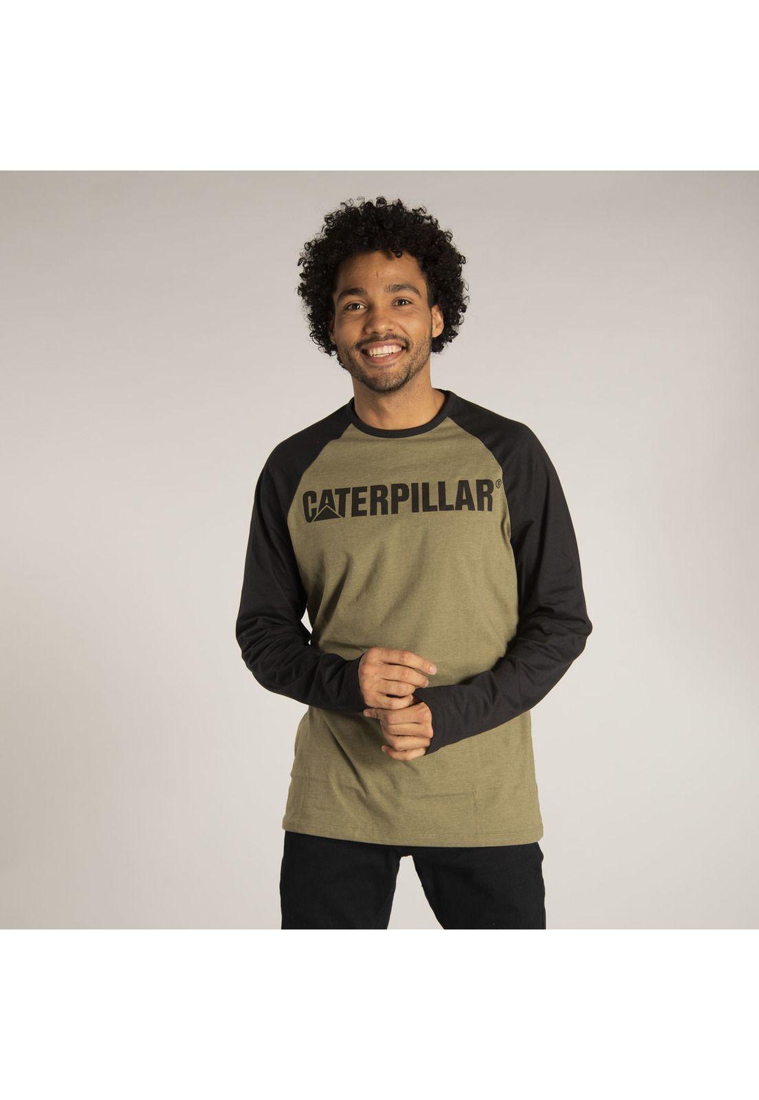 Polera M/L Hombre Design Mark Baseball Verde-0