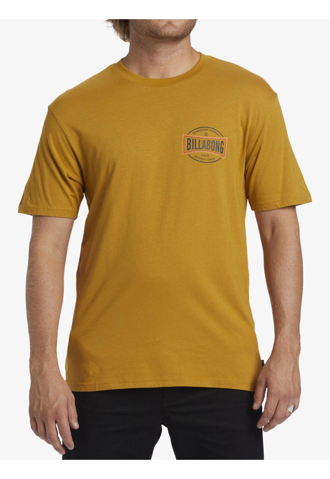Polera Hombre Walled Mostaza-0