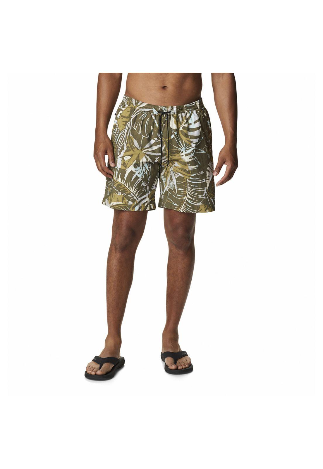 Traje De Baño Hombre M Summerdry Short Verde-0