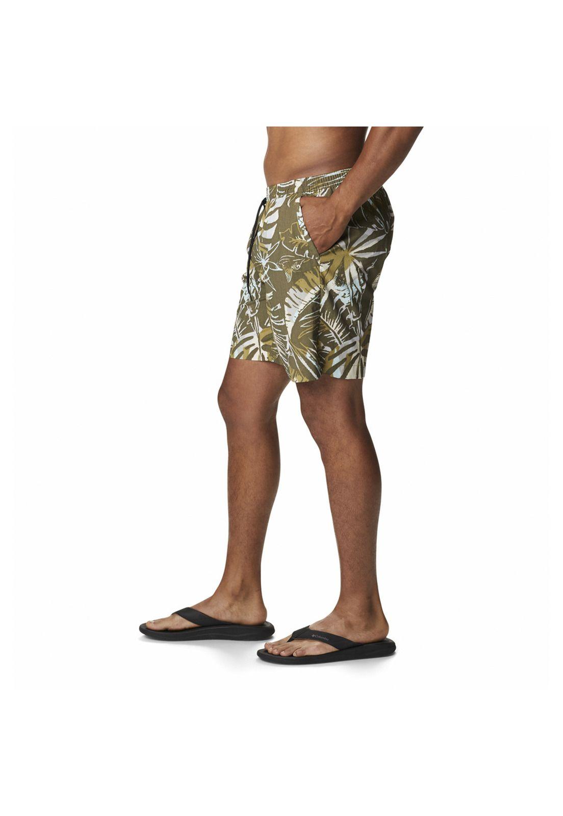 Traje De Baño Hombre M Summerdry Short Verde-1