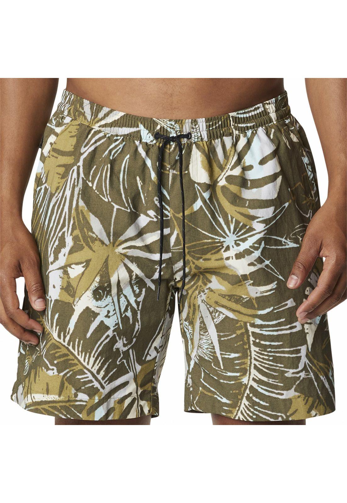 Traje De Baño Hombre M Summerdry Short Verde-4